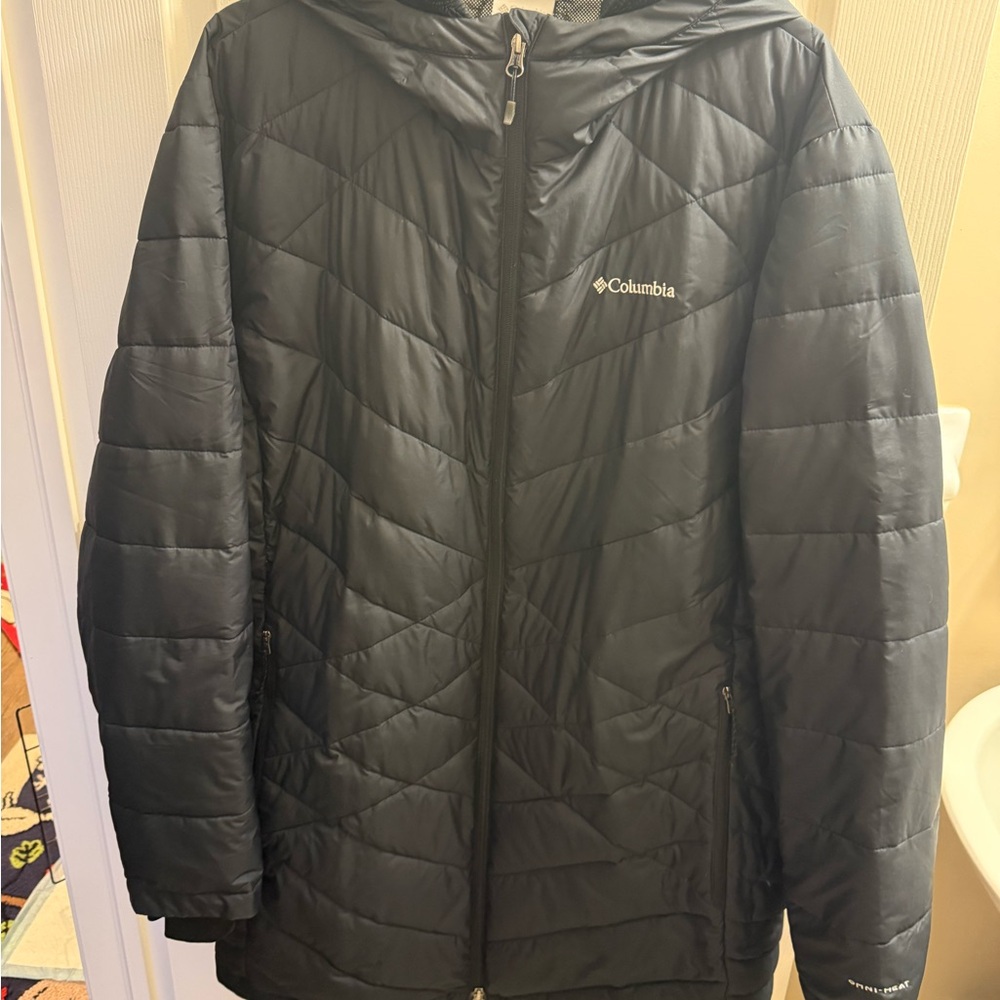 Columbia black/very dark grey  Chevron Puffer Jacket